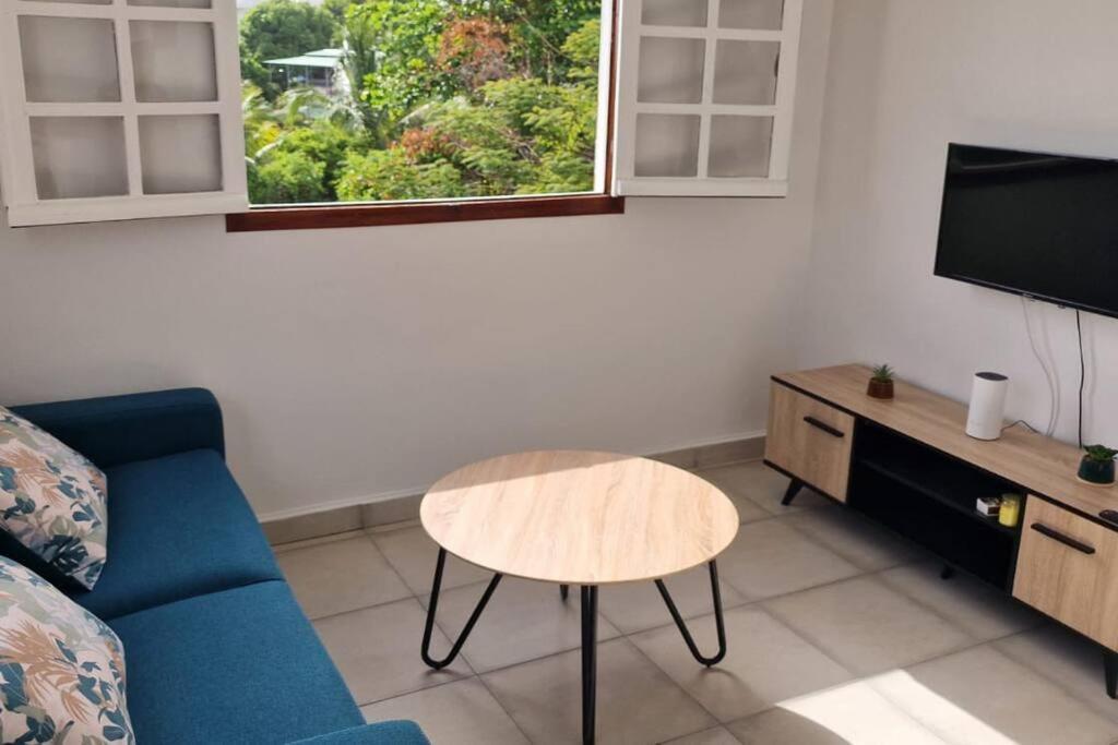 Joli T2 En Bas De Villa Vue Jardin Et Mer Vieux-Habitants Esterno foto